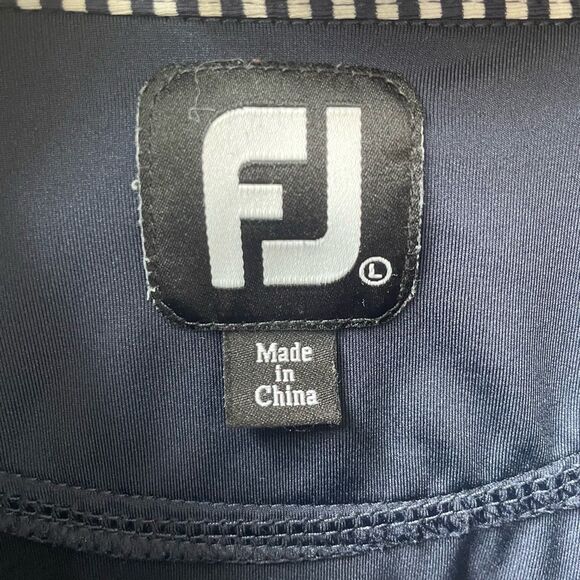 FootJoy Edgewood Country Club Dark Blue Polo Golf Shirt L - Picture 8 of 9